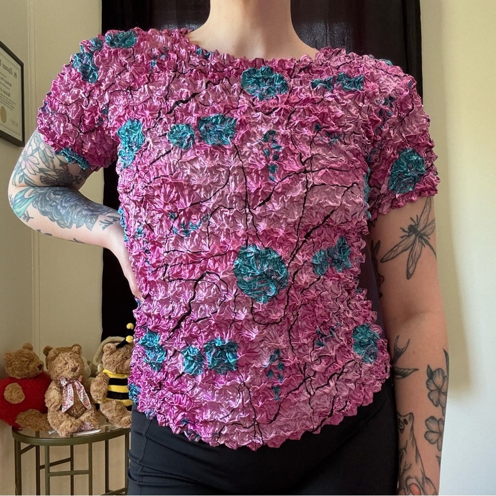 Y2K Vintage Popcorn Top